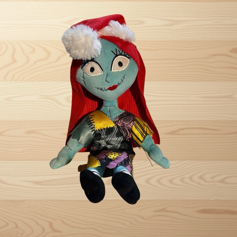 Nightmare‎ Before Christmas 13" Plush Sally in Santa Hat Disney Soft Doll